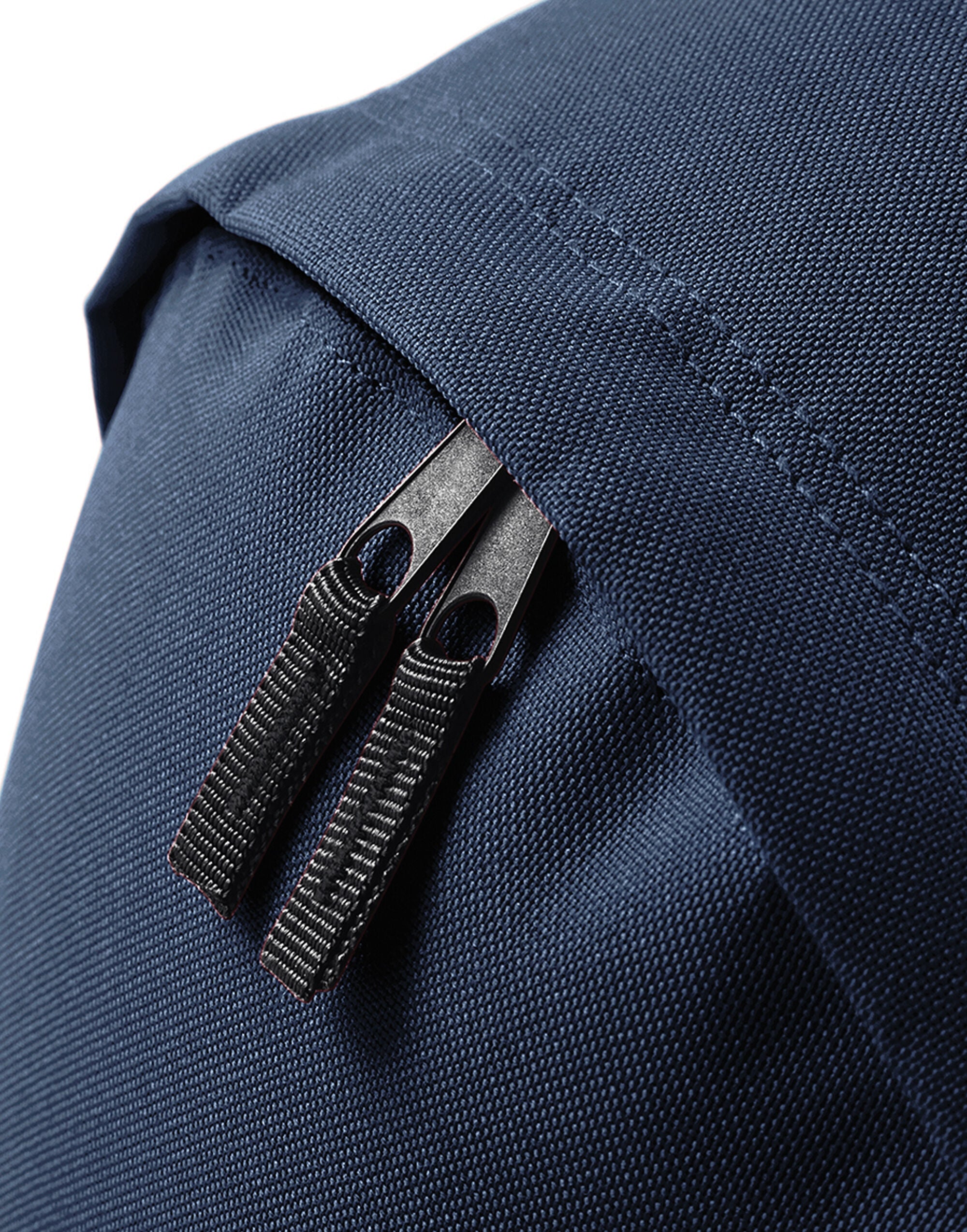 Front of the reflective backpack with buckle secured.