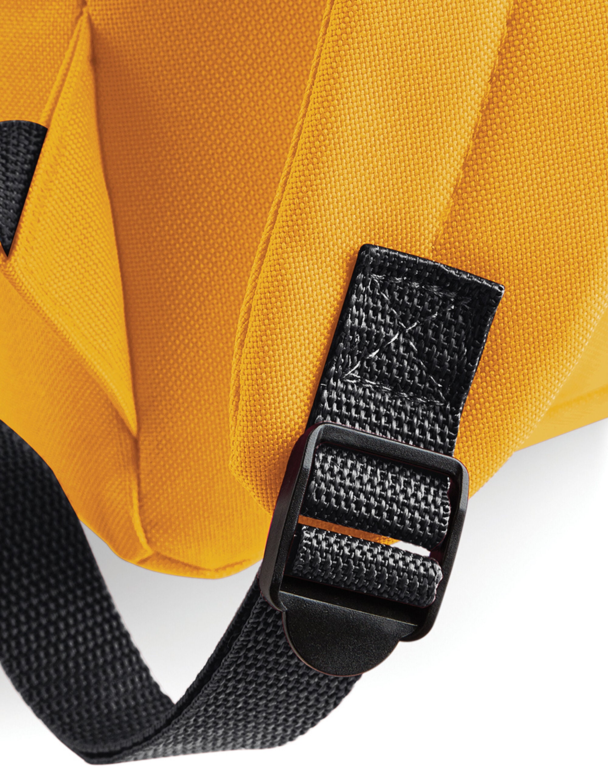 An orange Original Barrel Bag with white piping.