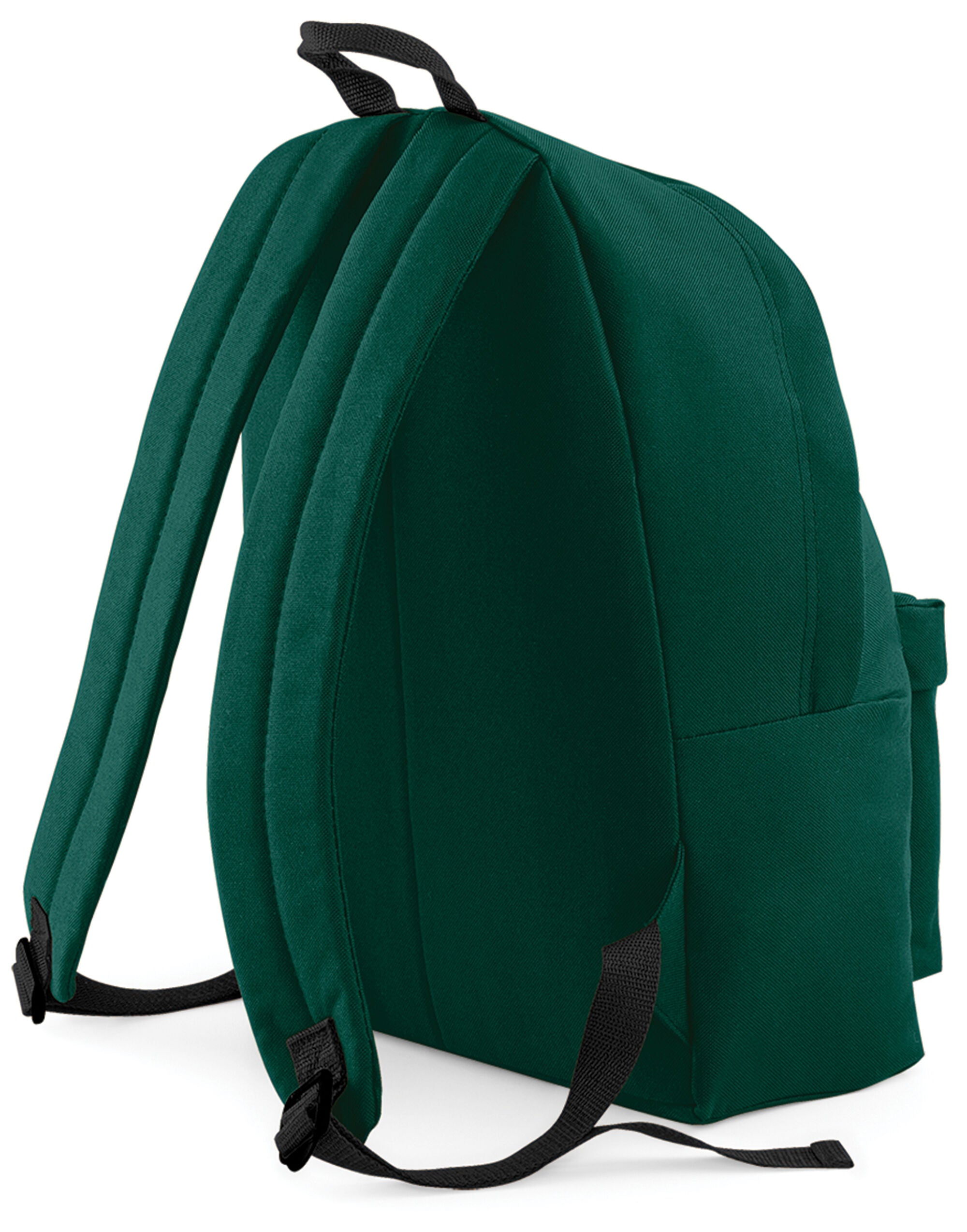 A grey backpack with a galaxy print design.