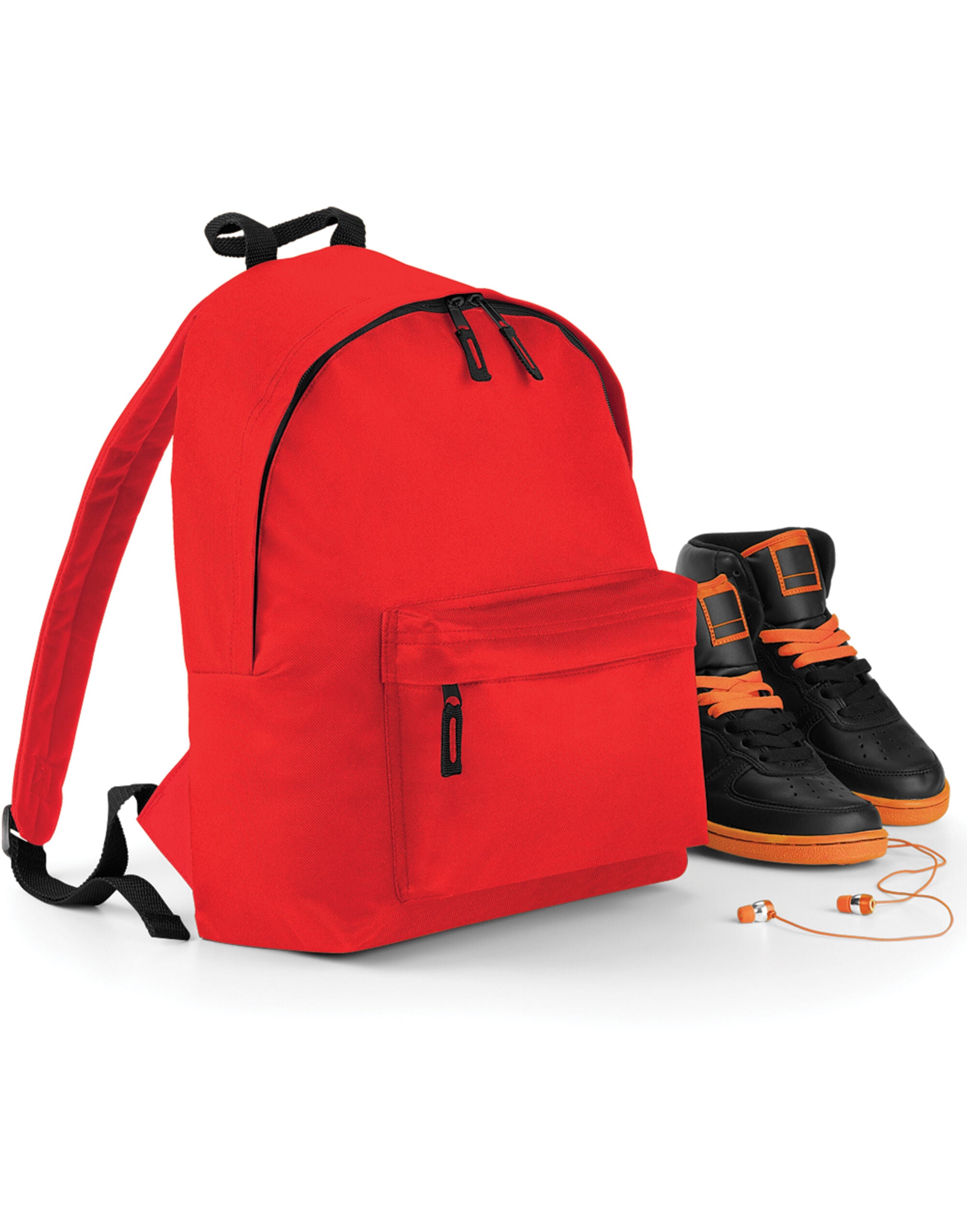 A burnt red junior fashion backpack.