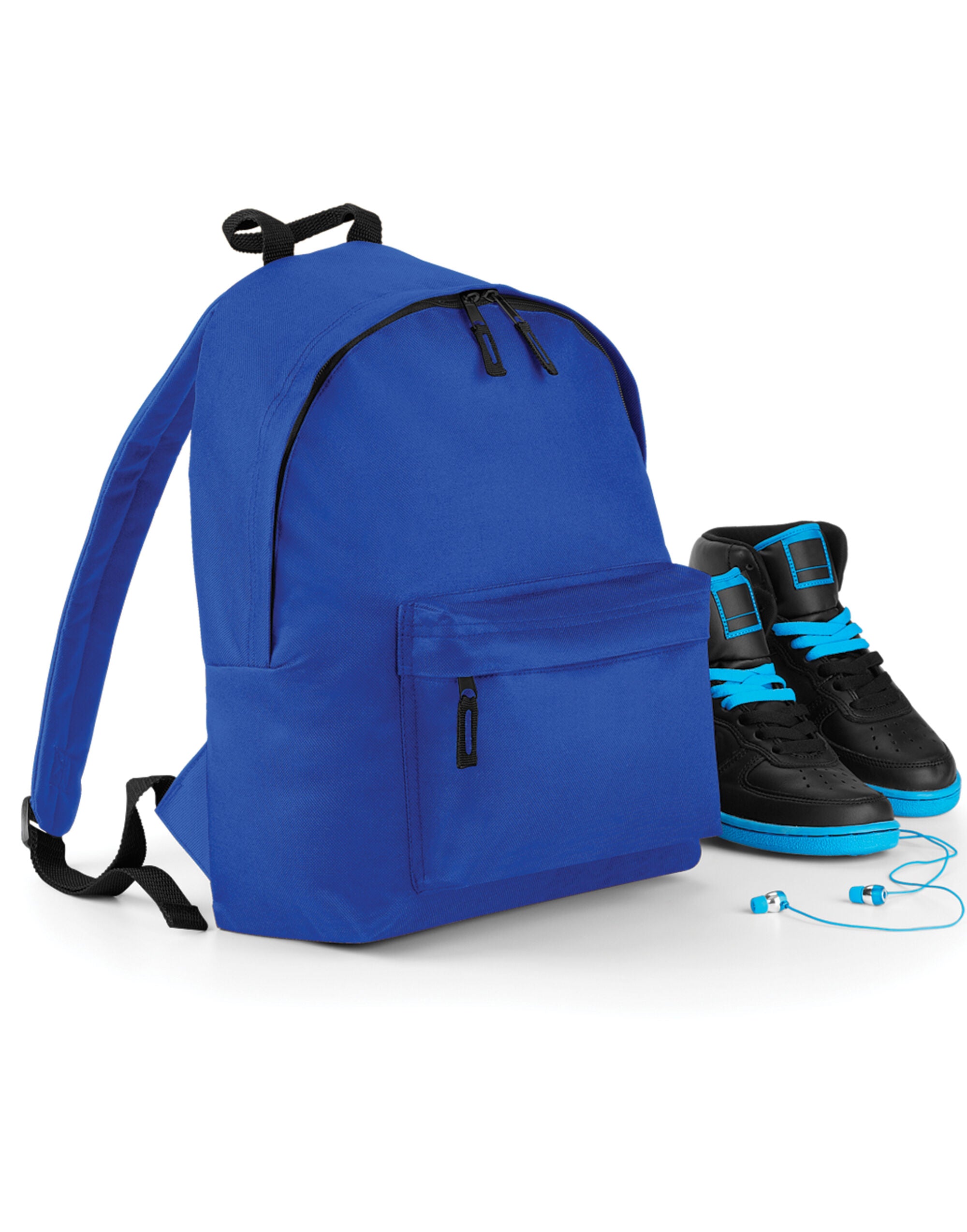 A blue junior fashion backpack.