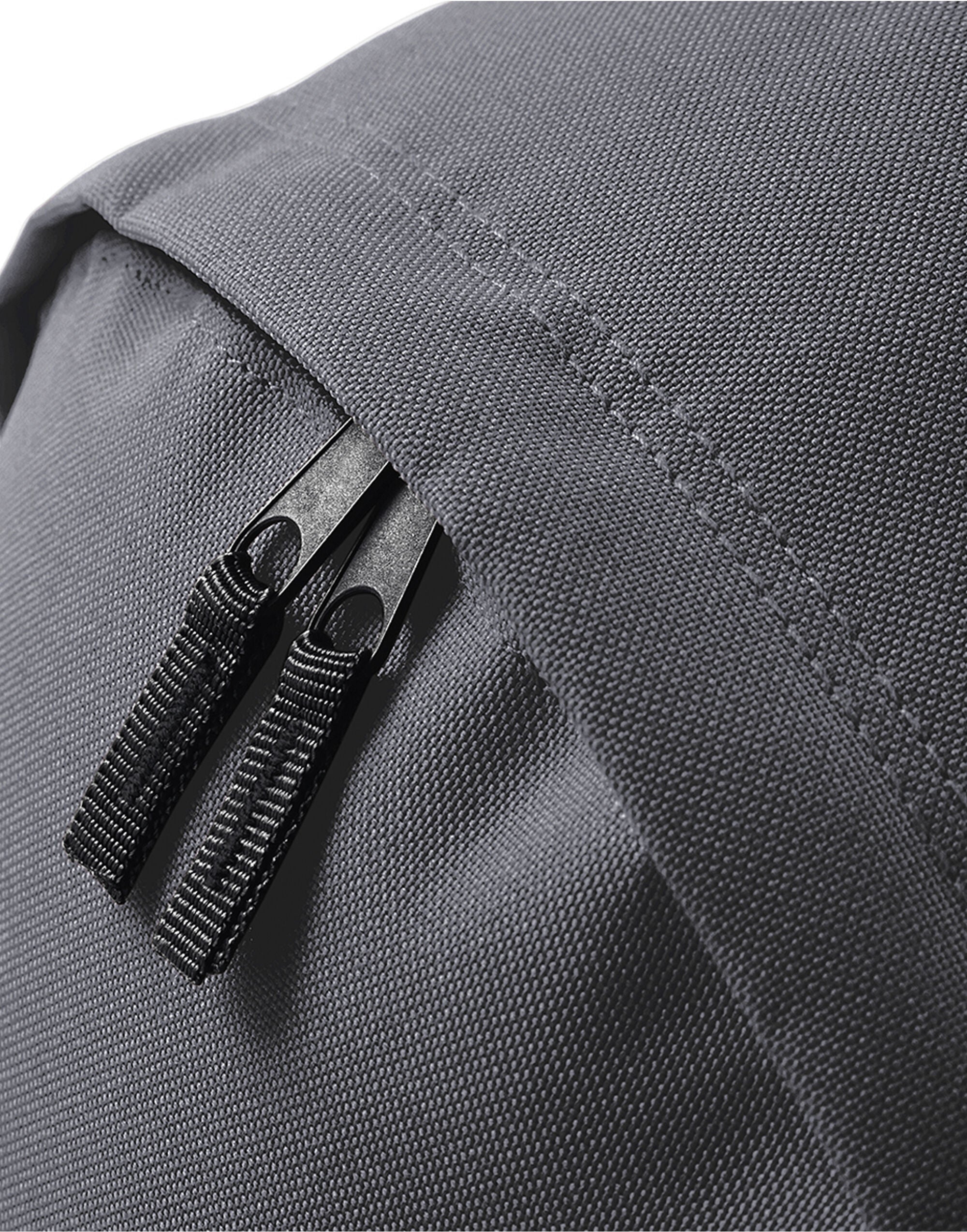 A purple Original Fashion Backpack with contrasting zippers.