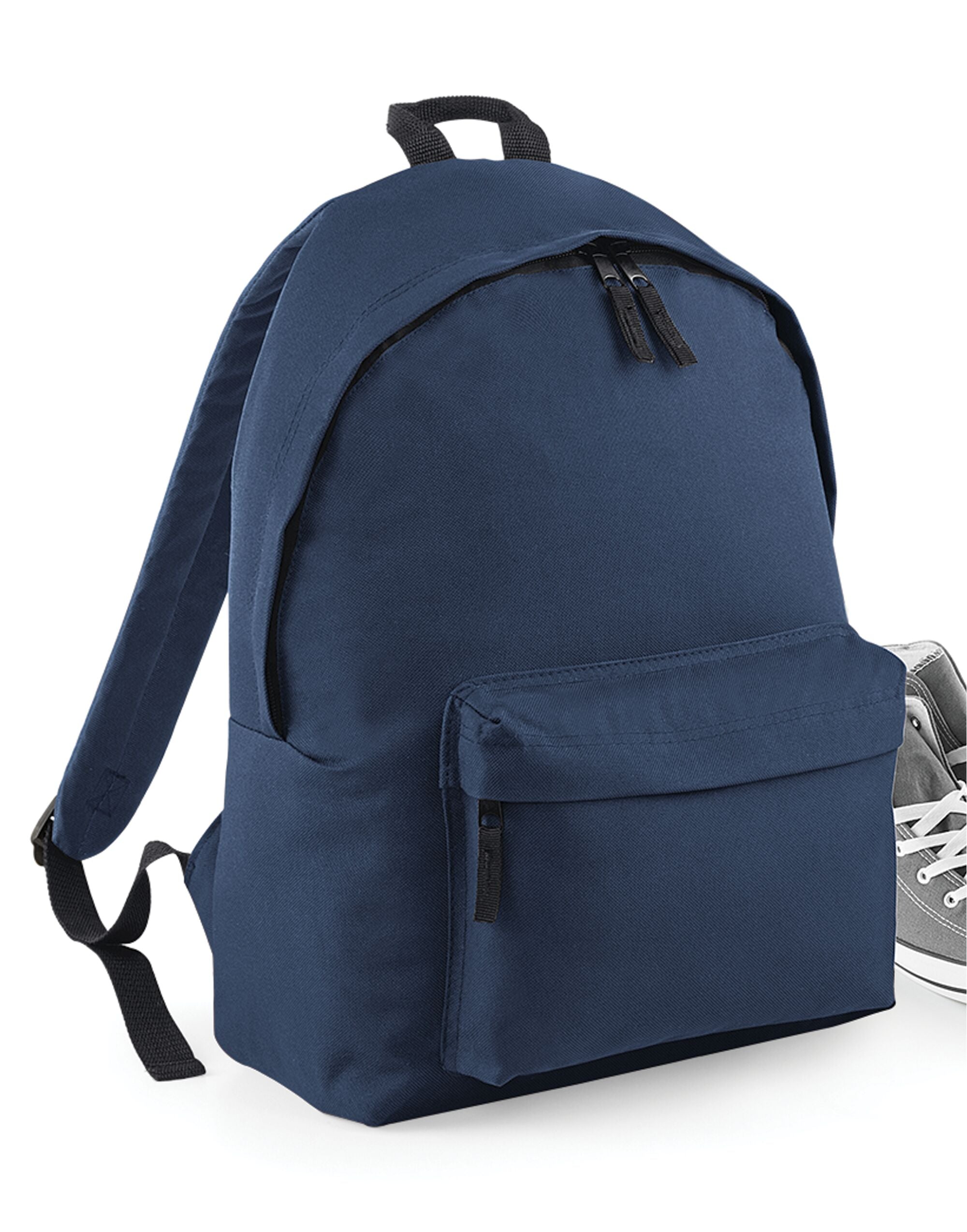 A white Original Fashion Backpack, clean and simple design.