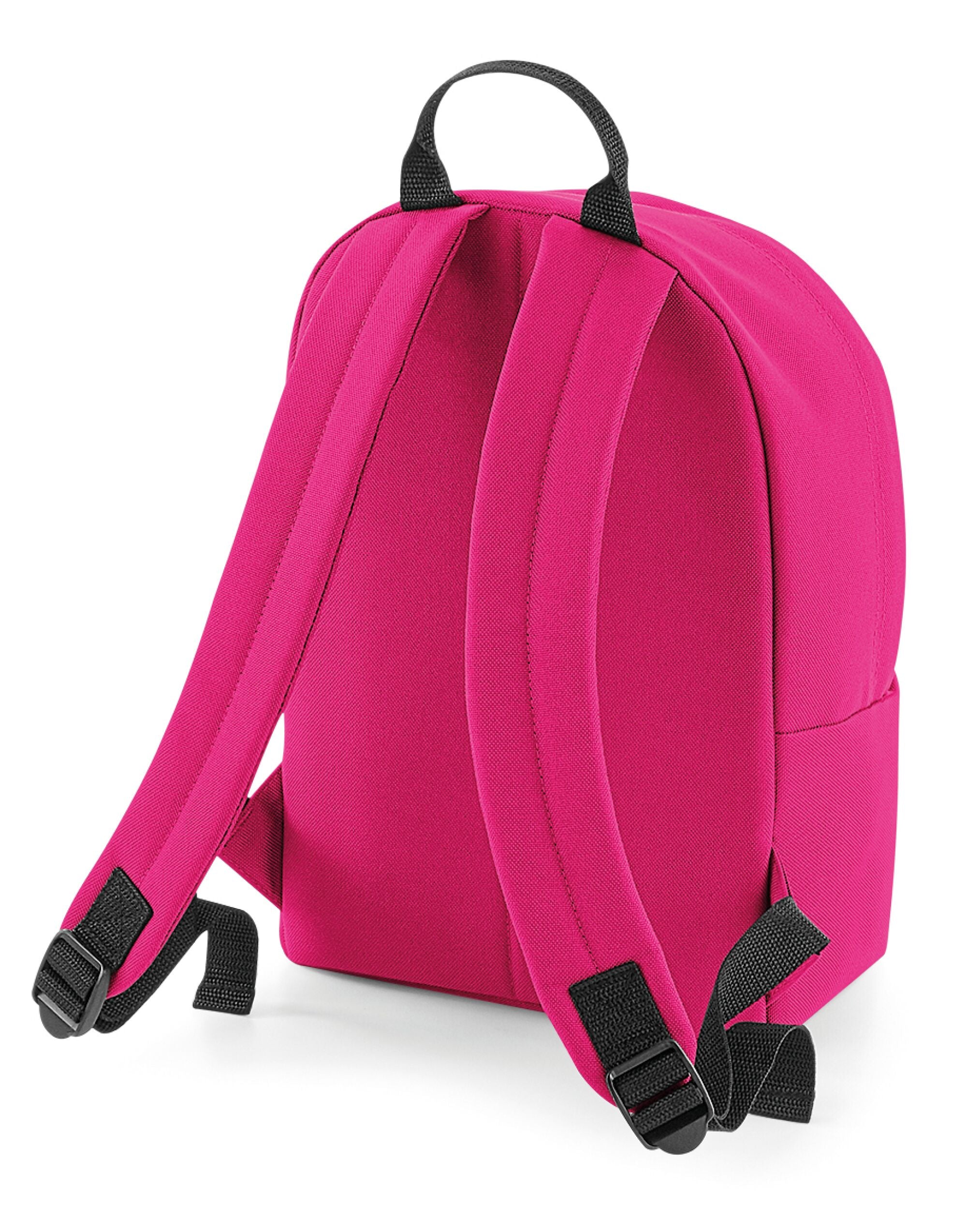 A jet black Original Fashion Backpack with tonal zippers.