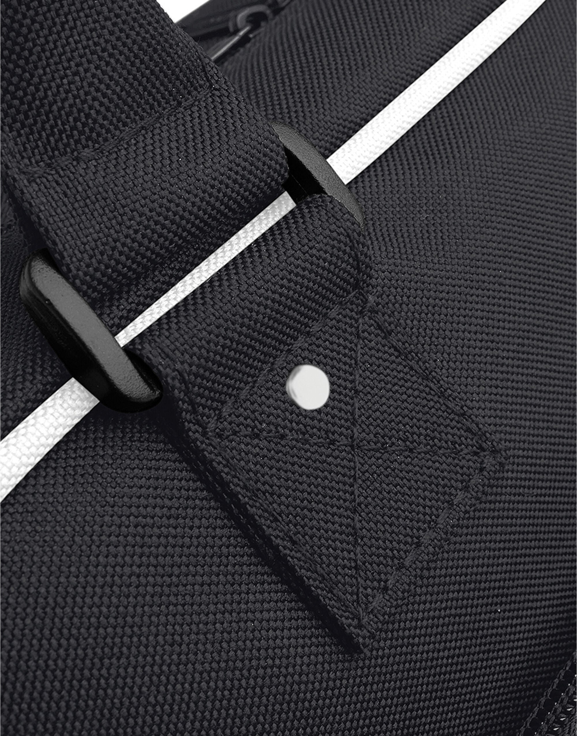 Angled view of a black Campus Laptop Backpack.