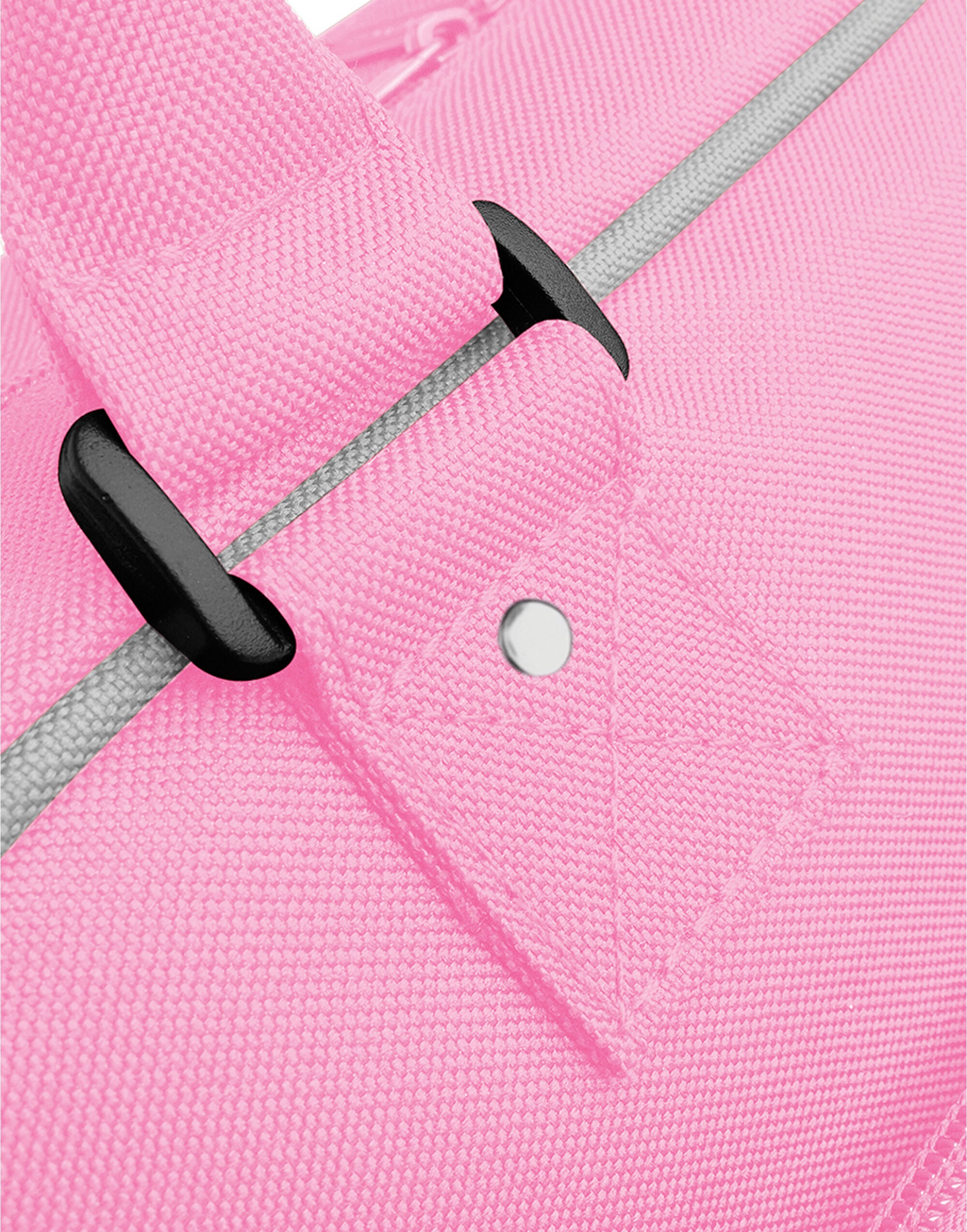 Back view of a black Campus Laptop Backpack showing air-mesh padding.