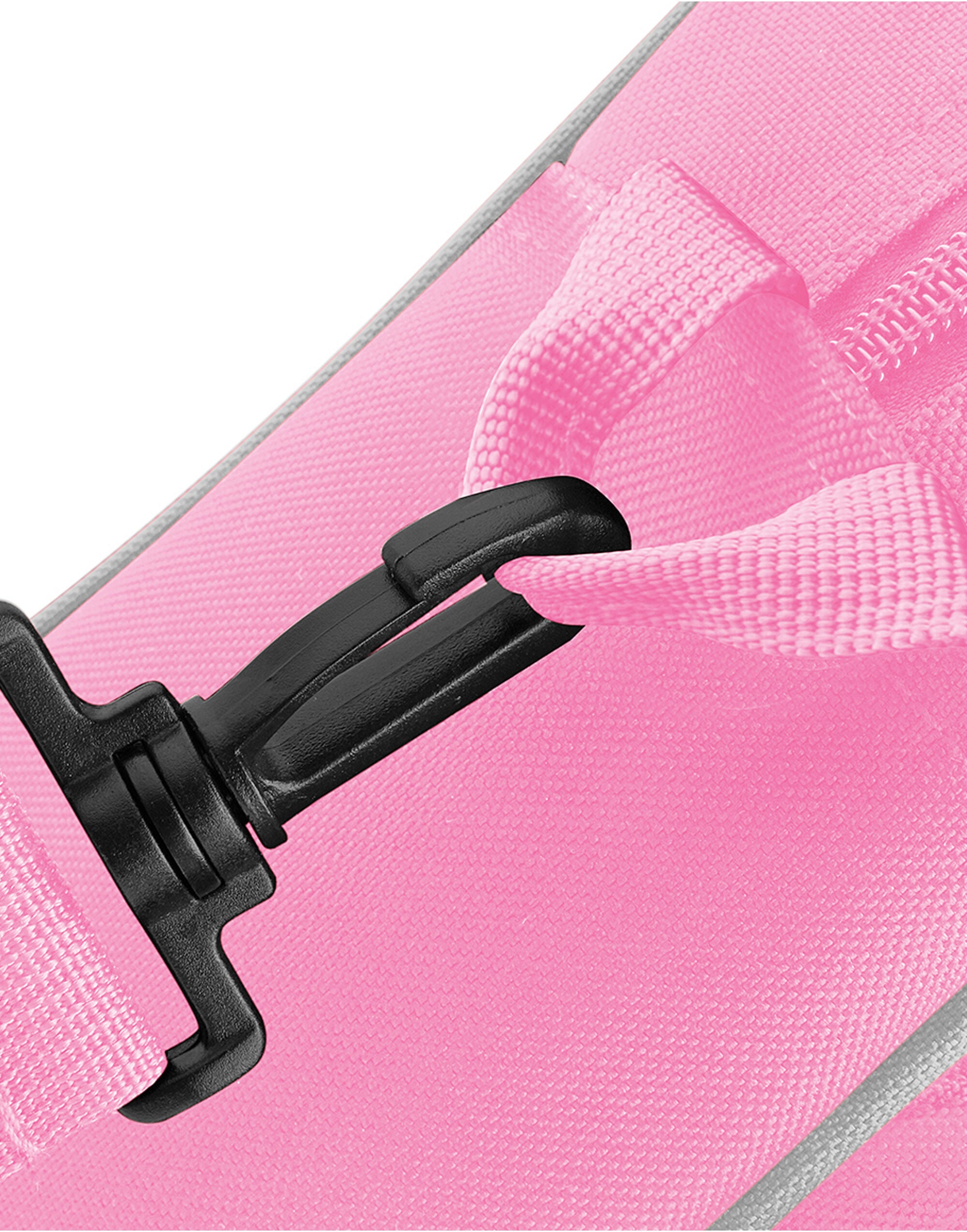 Side pocket detail on a grey Campus Laptop Backpack.