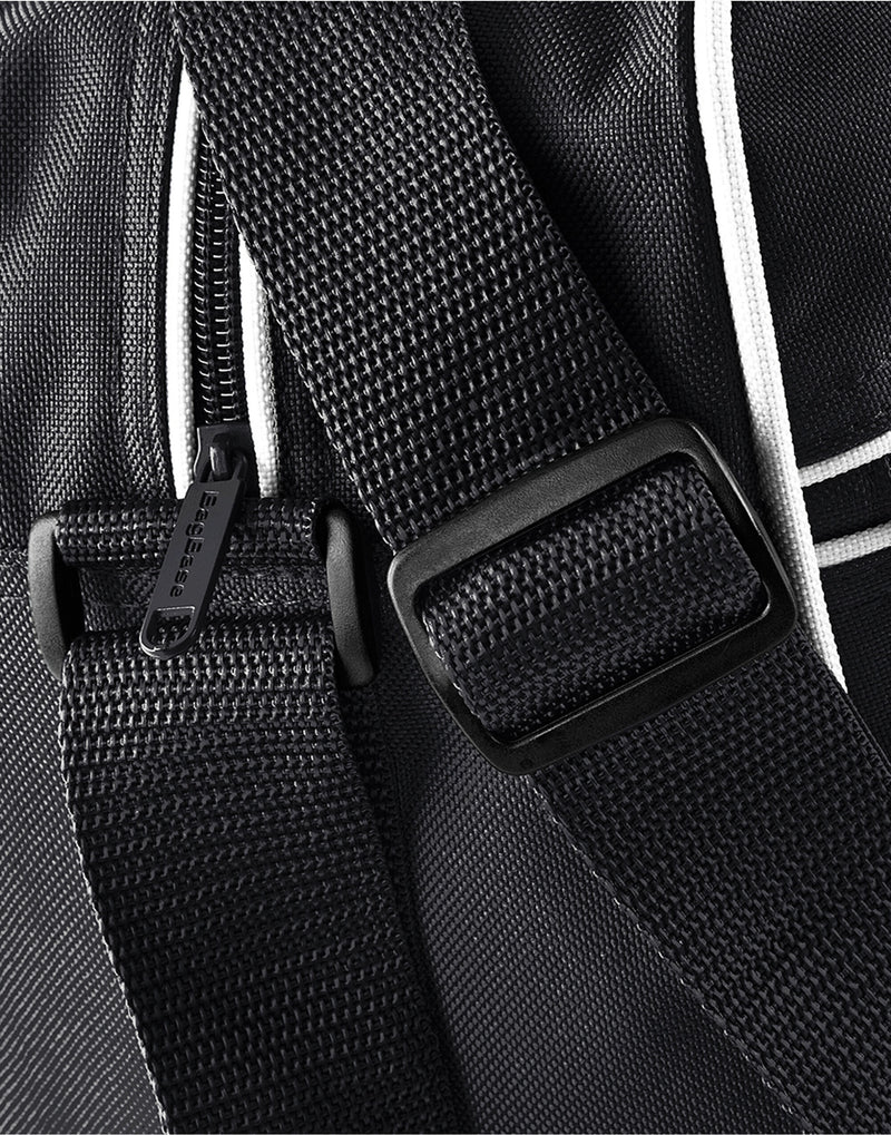 A black Bagbase Freestyle Holdall with a large main compartment.