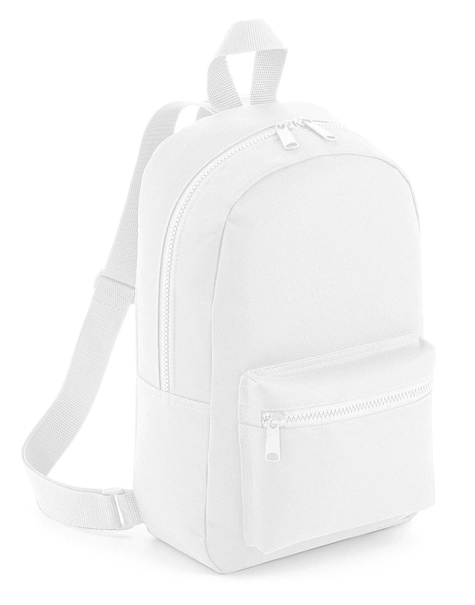 A soft pink open-flat mini accessory case, closed view.
