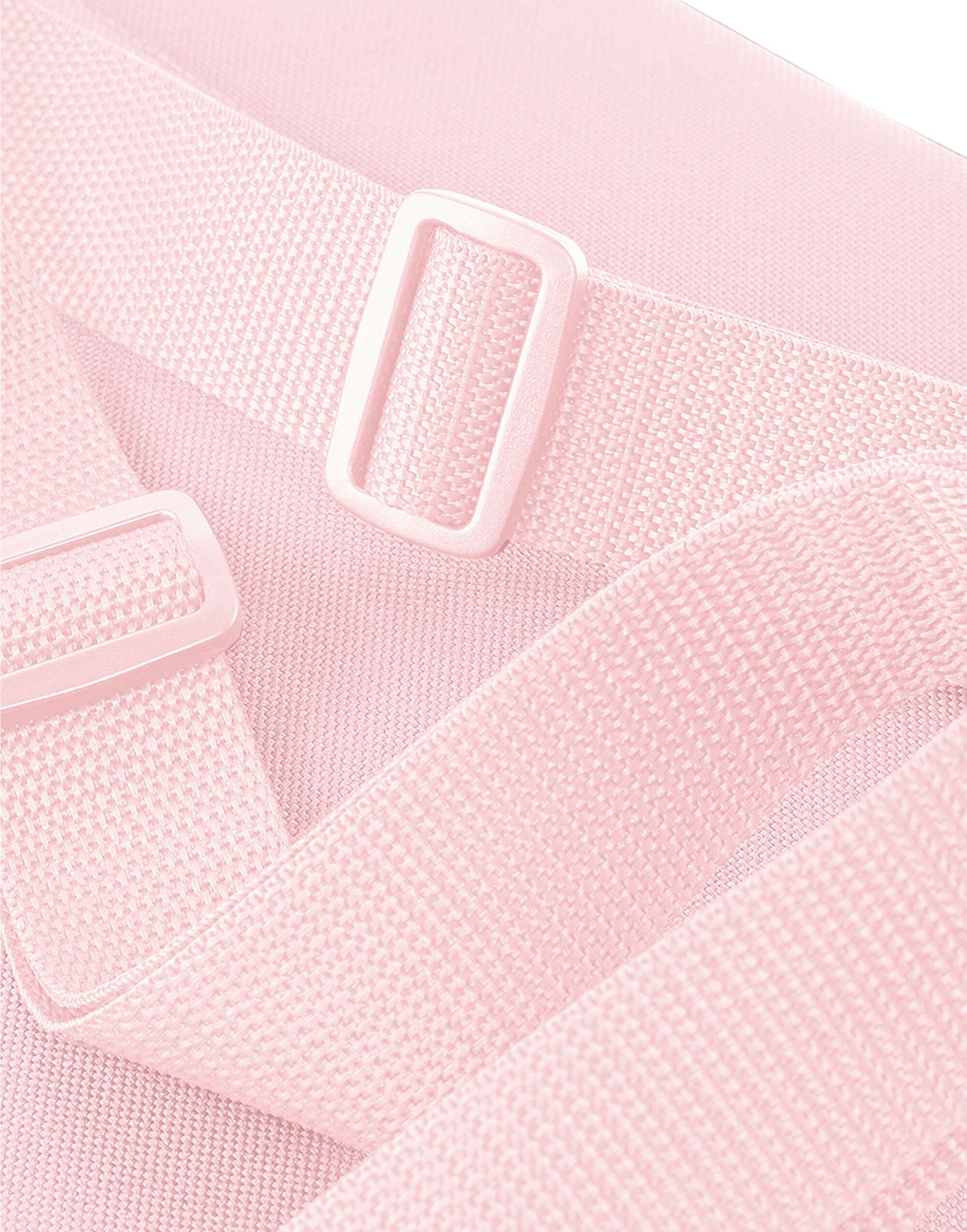 The oyster-colored mini accessory case shown fully open and flat.