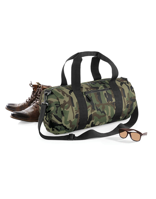 Bagbase Camo Barrel Bag