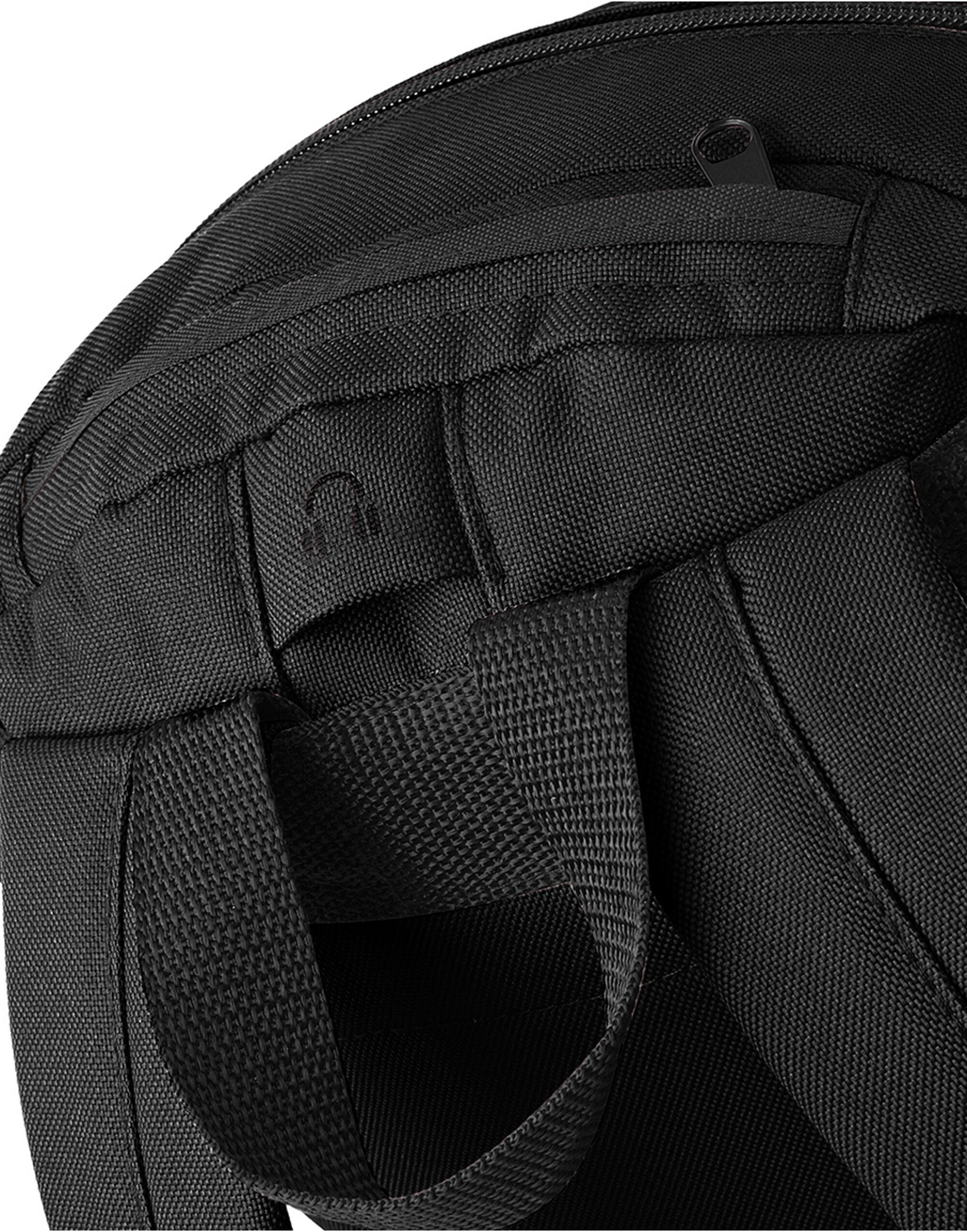 The versatile taupe accessory case, shown closed.