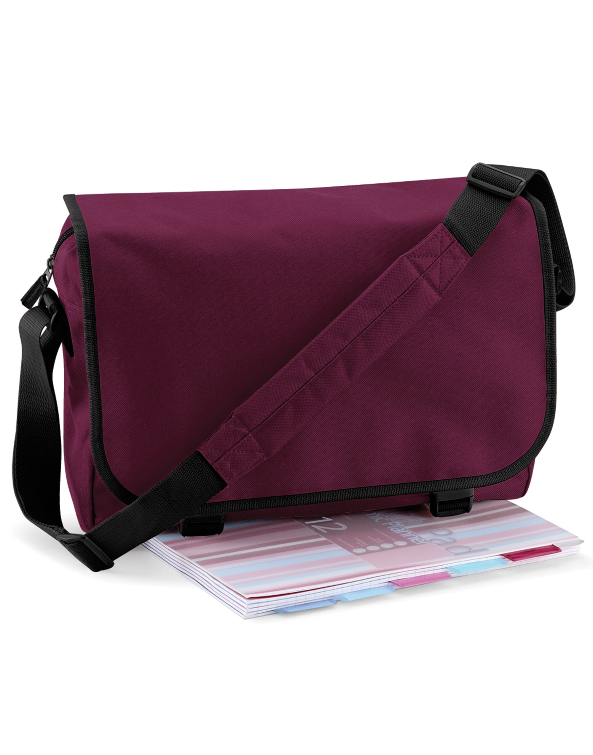 A yellow recycled backpack with padded straps.