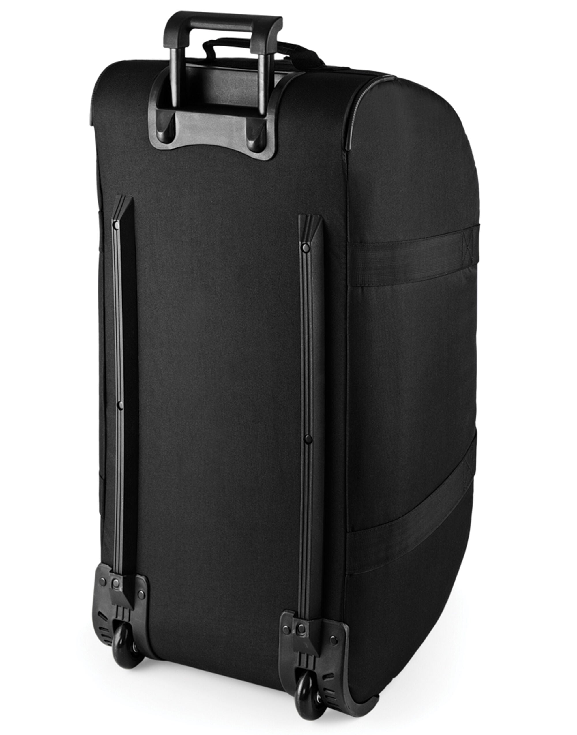 Angled view of the oyster-colored vanity case with gold zip.