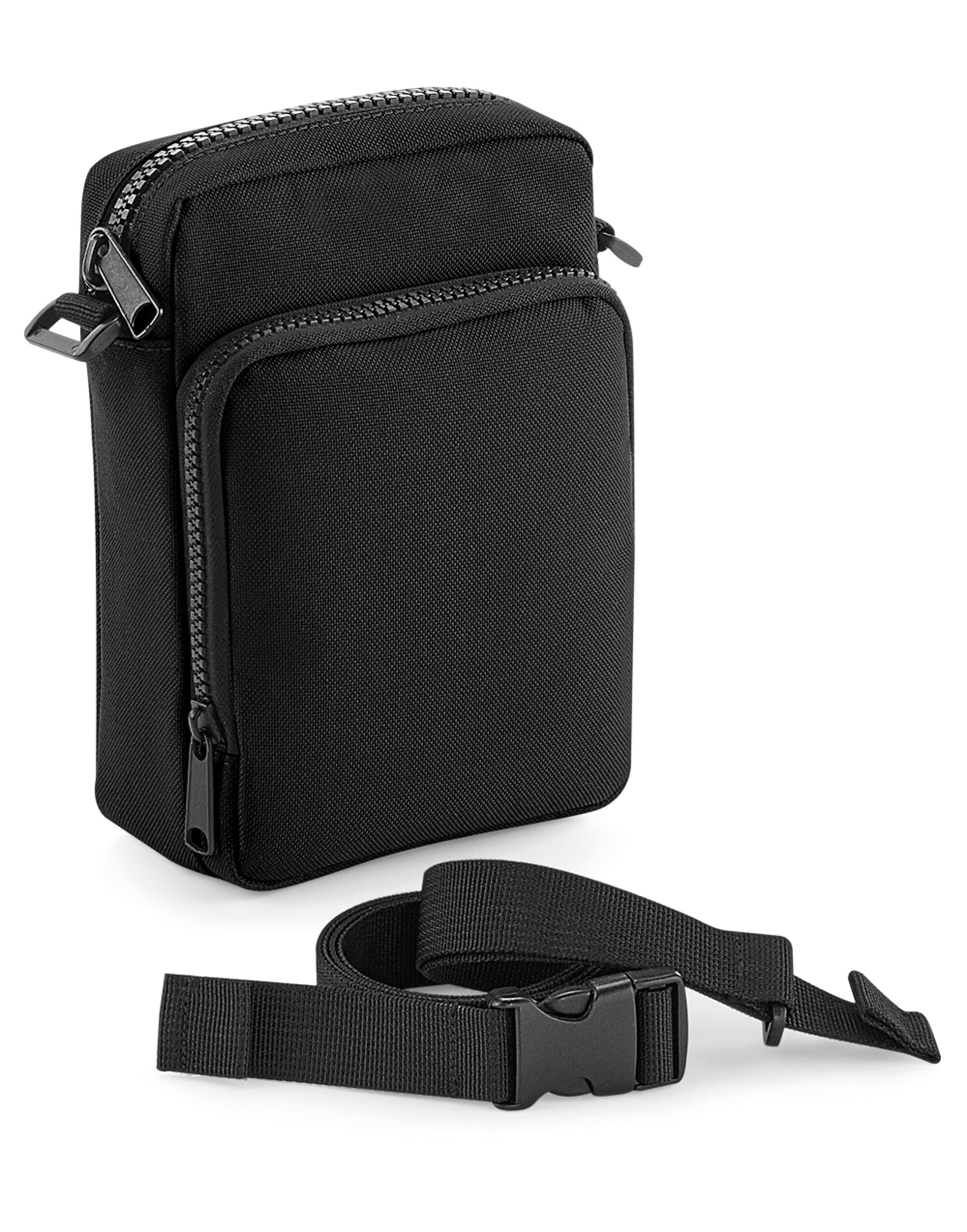 Angled view of the grey recycled cooler backpack.