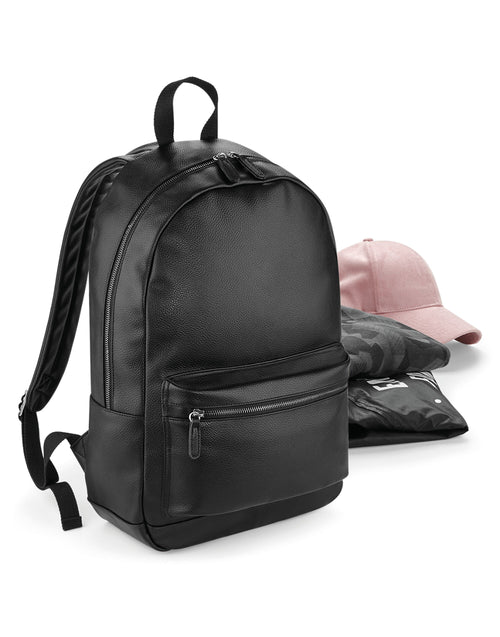 Bagbase Faux Leather Fashion Backpack