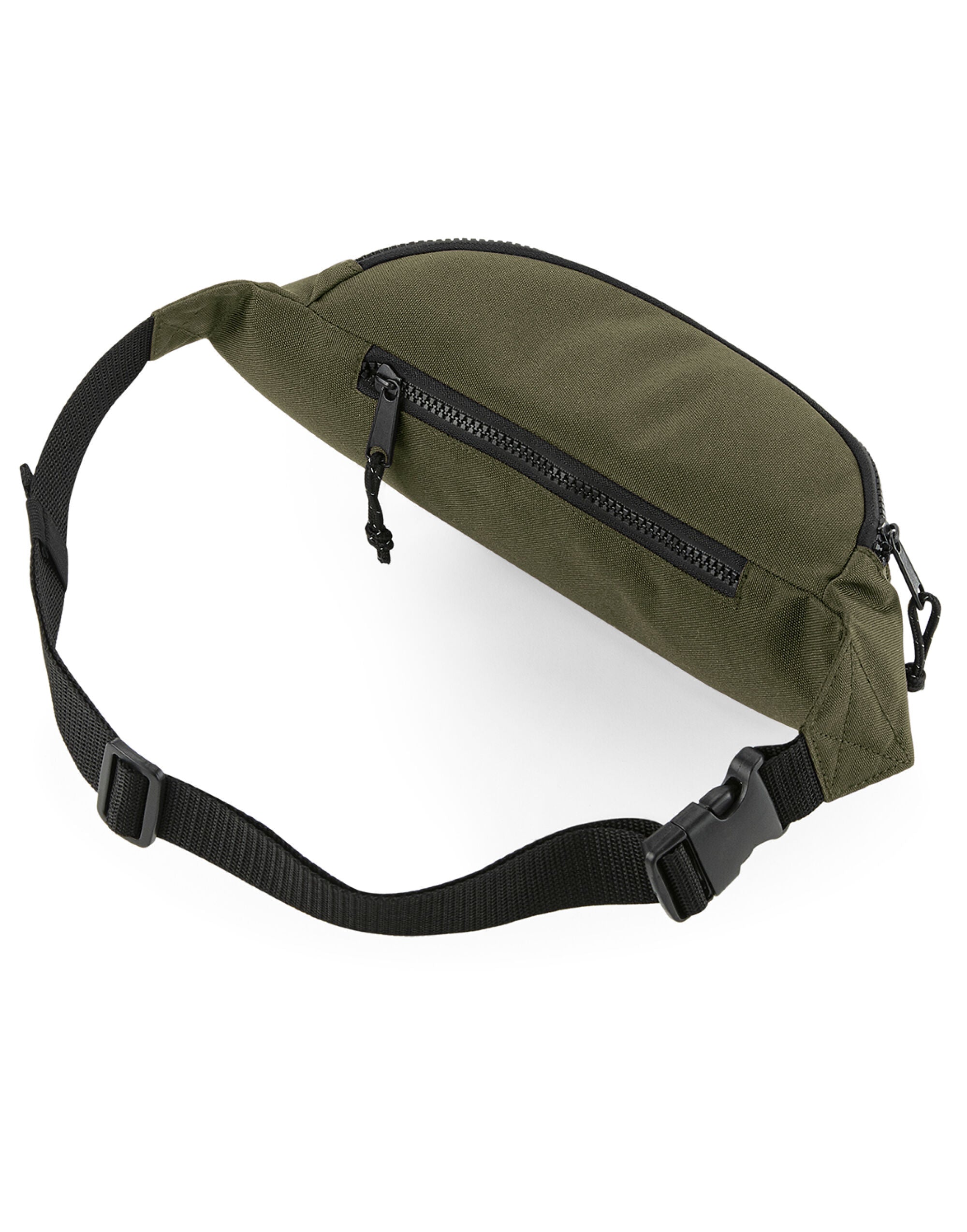 Riñonera reciclada Bagbase en gris claro - Vista lateral.