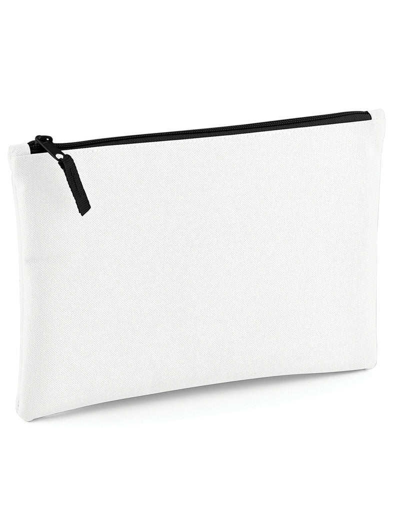 A white boutique document slip with high-shine gold metal accents.