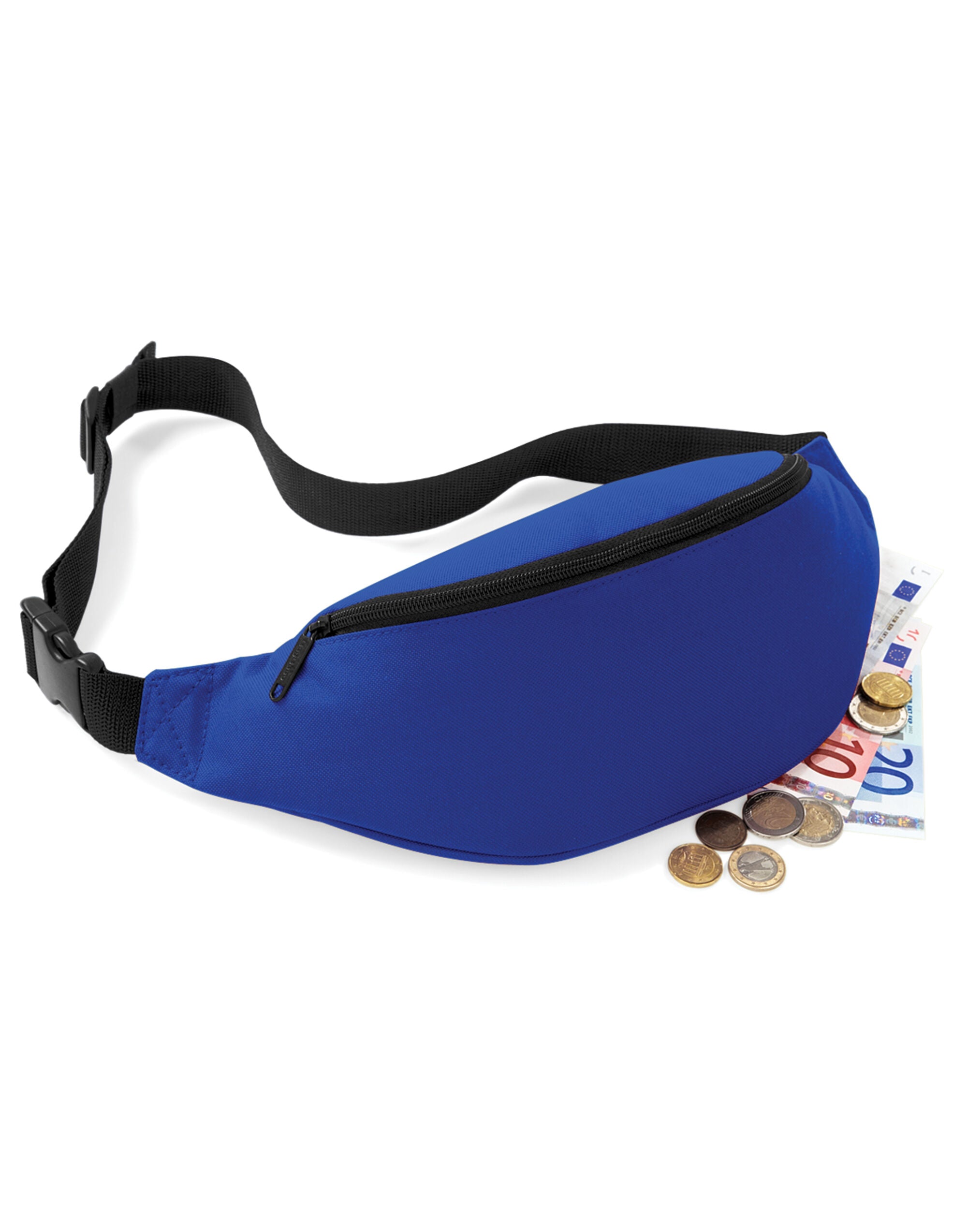 The spacious interior of the matte PU toiletry case.