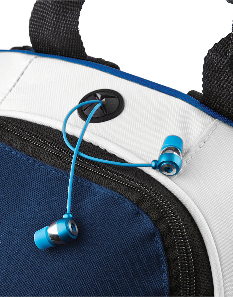 The sky blue Bagbase Teamwear Backpack shown on a white background for color accuracy.