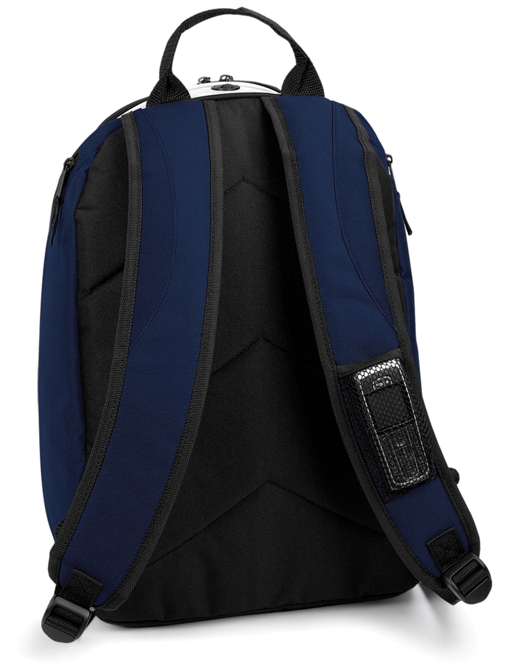 Front view of the mint green Bagbase Teamwear Backpack, a fresh and modern color.
