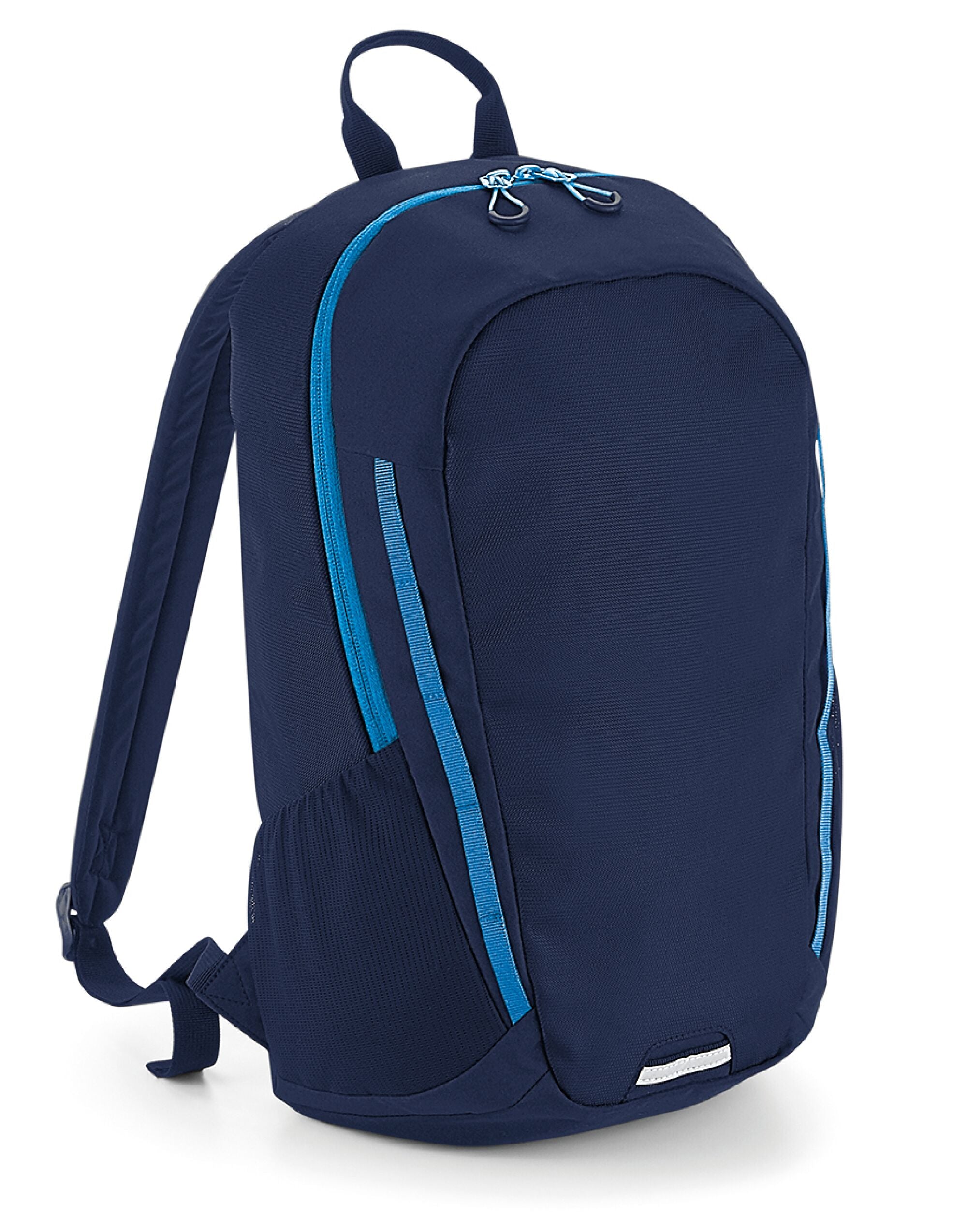 Back view of the Bagbase Urban Trail Pack, displaying the breathable padded mesh back panel and straps.