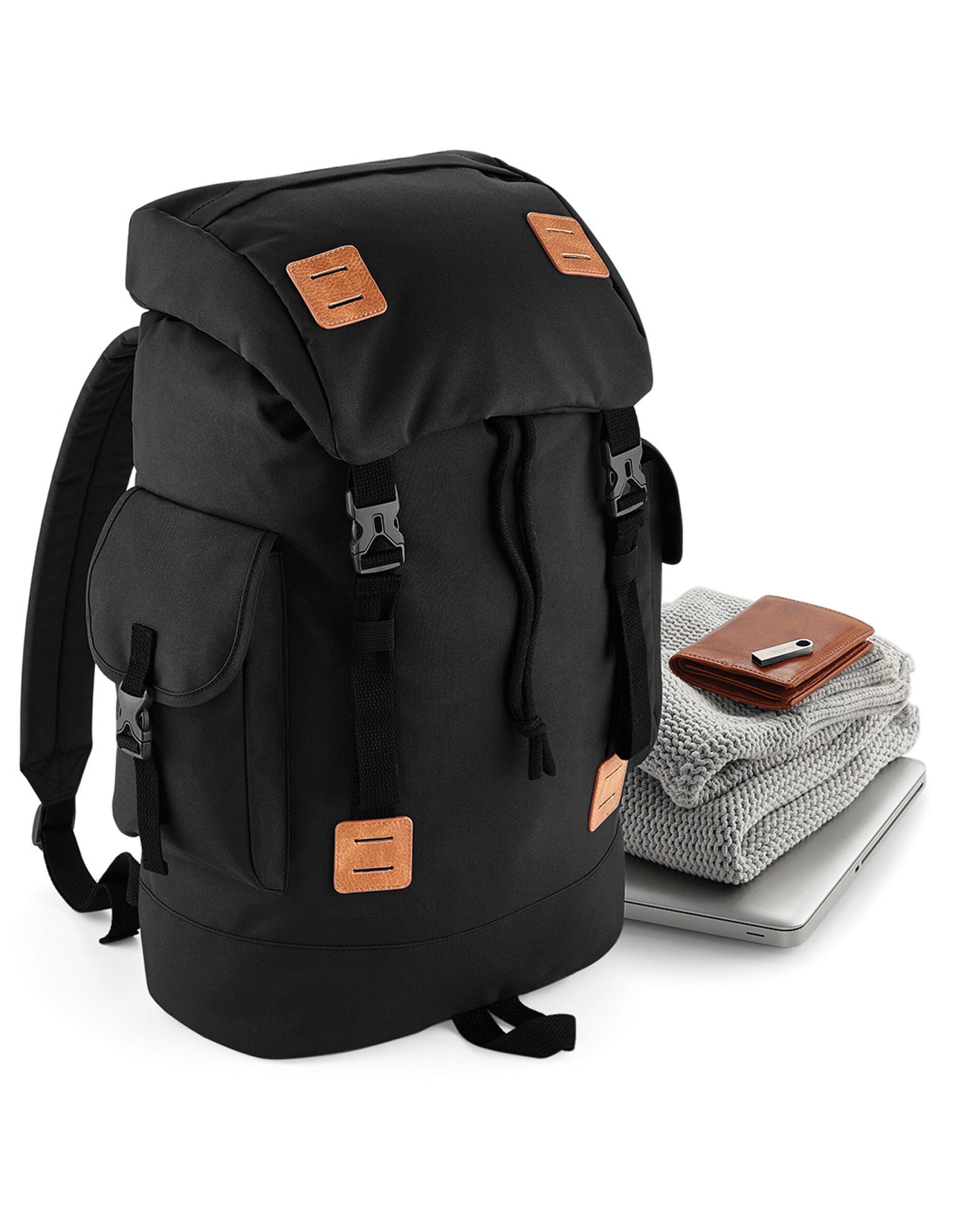 Back view of the Bagbase Urban Explorer Backpack, showing the comfortable padded shoulder straps.