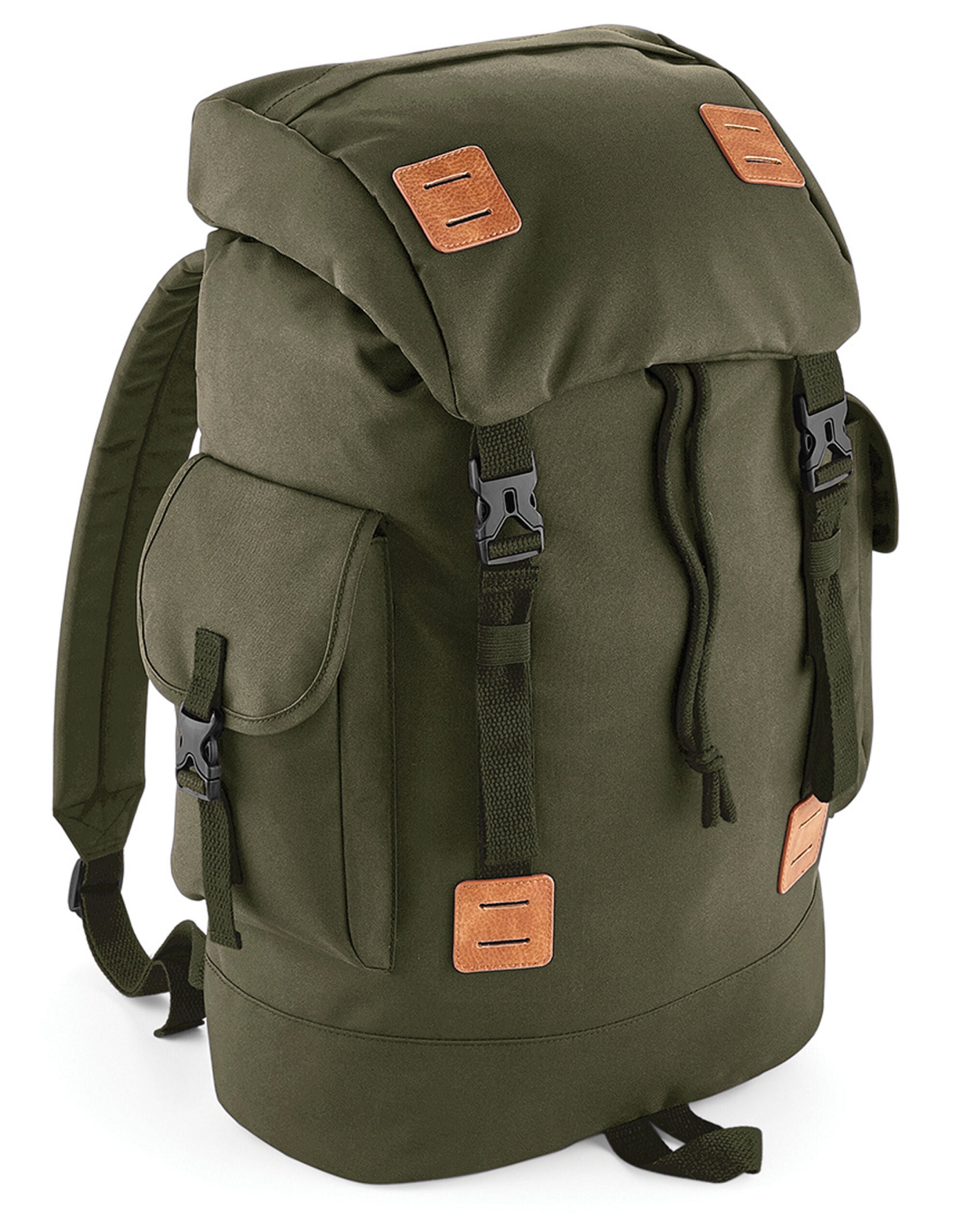 The Bagbase Urban Explorer Backpack with the main compartment open, revealing a padded laptop sleeve.