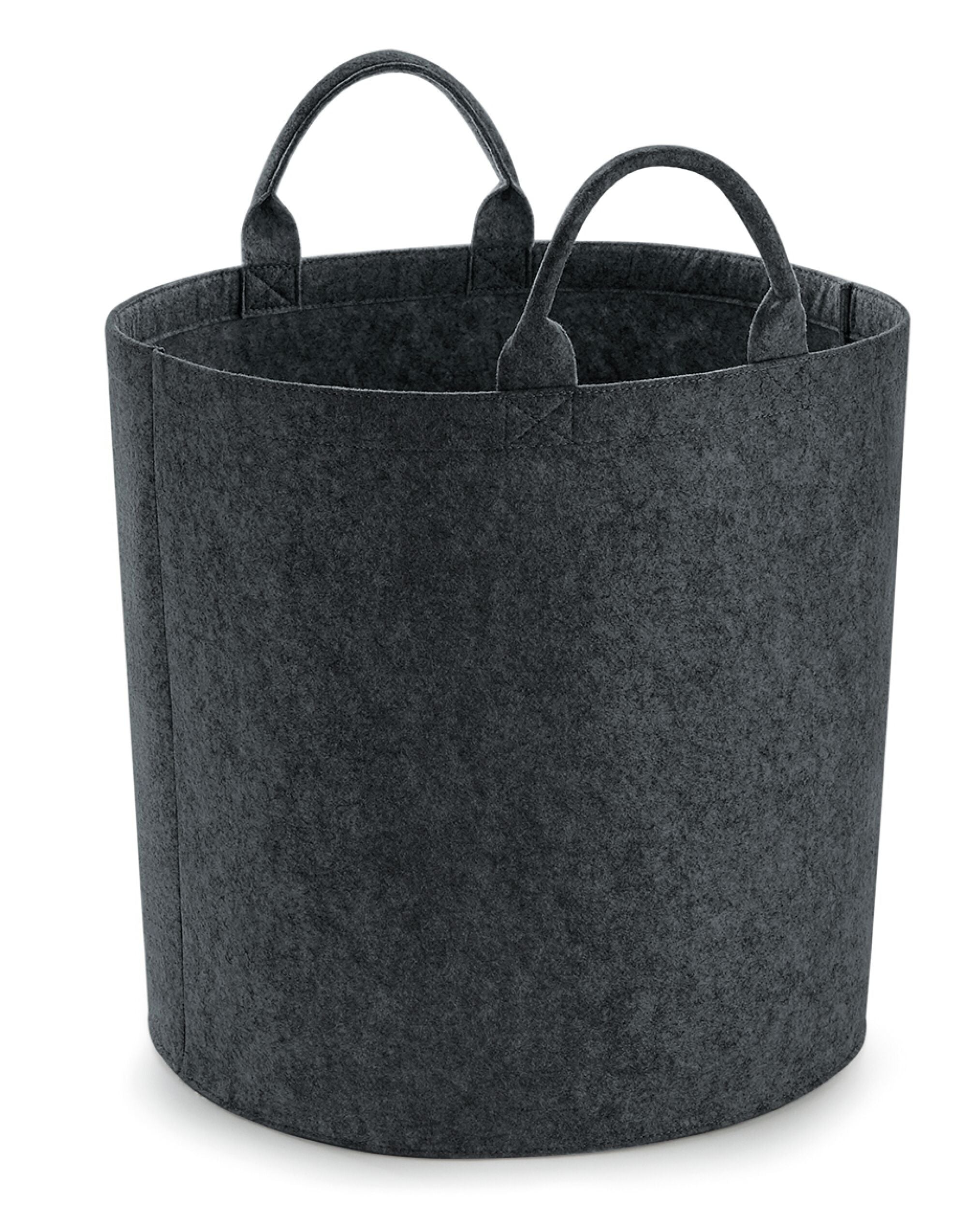 The large light grey Felt Trug, a versatile and decorative storage basket for any room.
