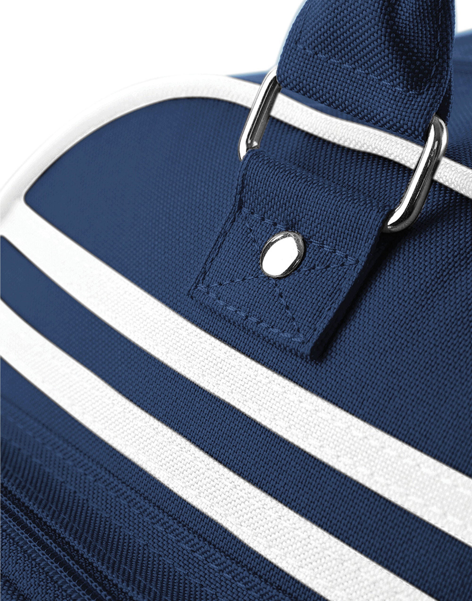 The white and fuchsia Retro Bowling Bag, a fun and feminine option.
