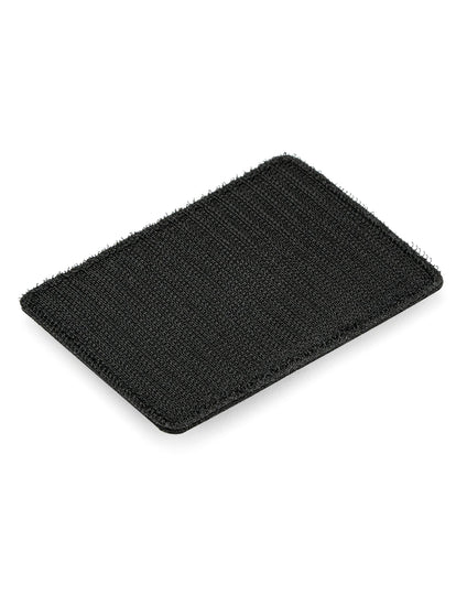 Black MOLLE utility patch for personalizing bags.