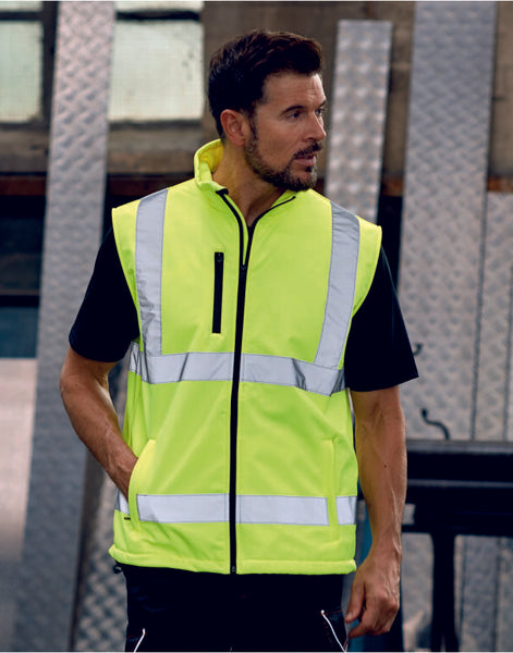 Yoko Hi-Vis Softshell Bodywarmer