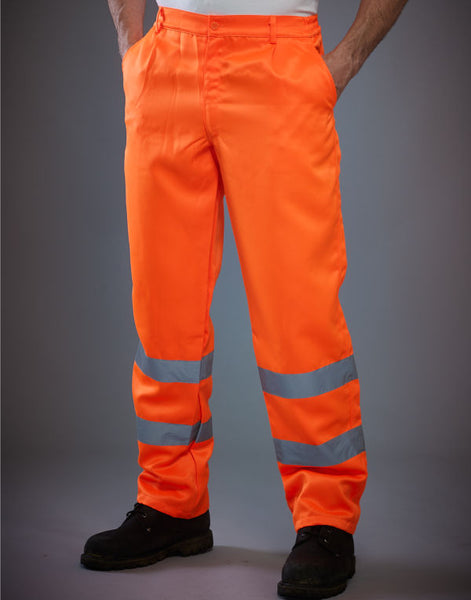 Yoko Hi-Vis Polycotton Work Trouser (Reg)