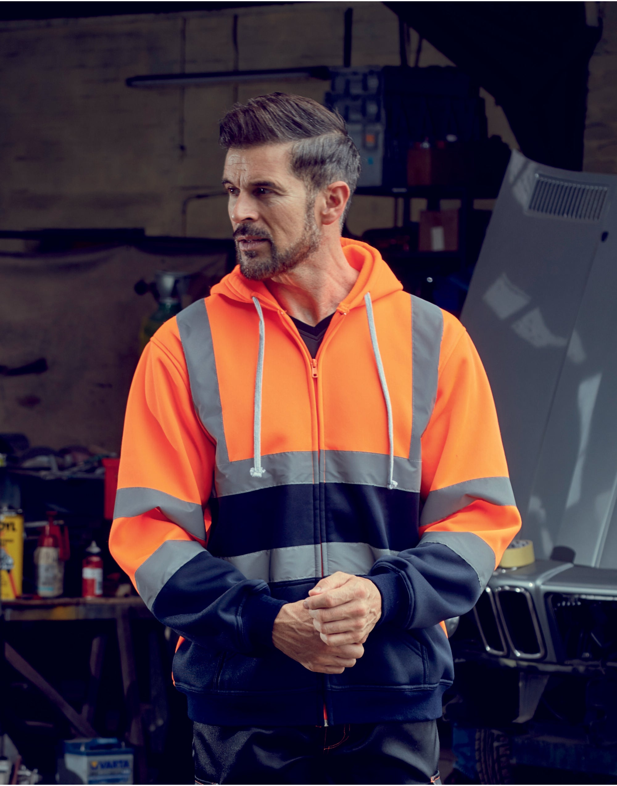 Yoko Hi-Vis Zipped Hoodie