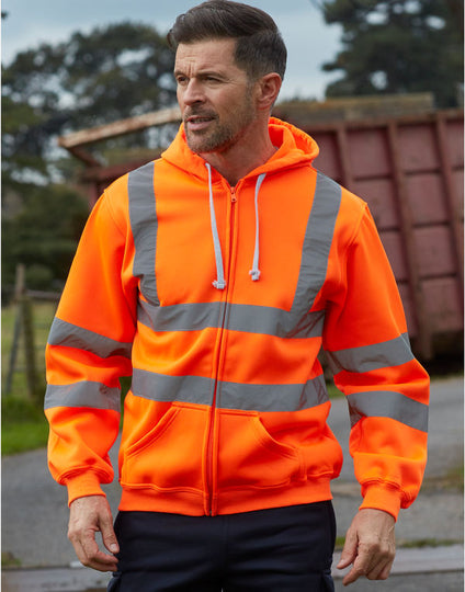 Yoko Hi-Vis Zipped Hoodie