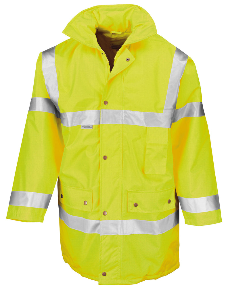 Result Safeguard Motorway Coat - Hi-Vis Yellow
