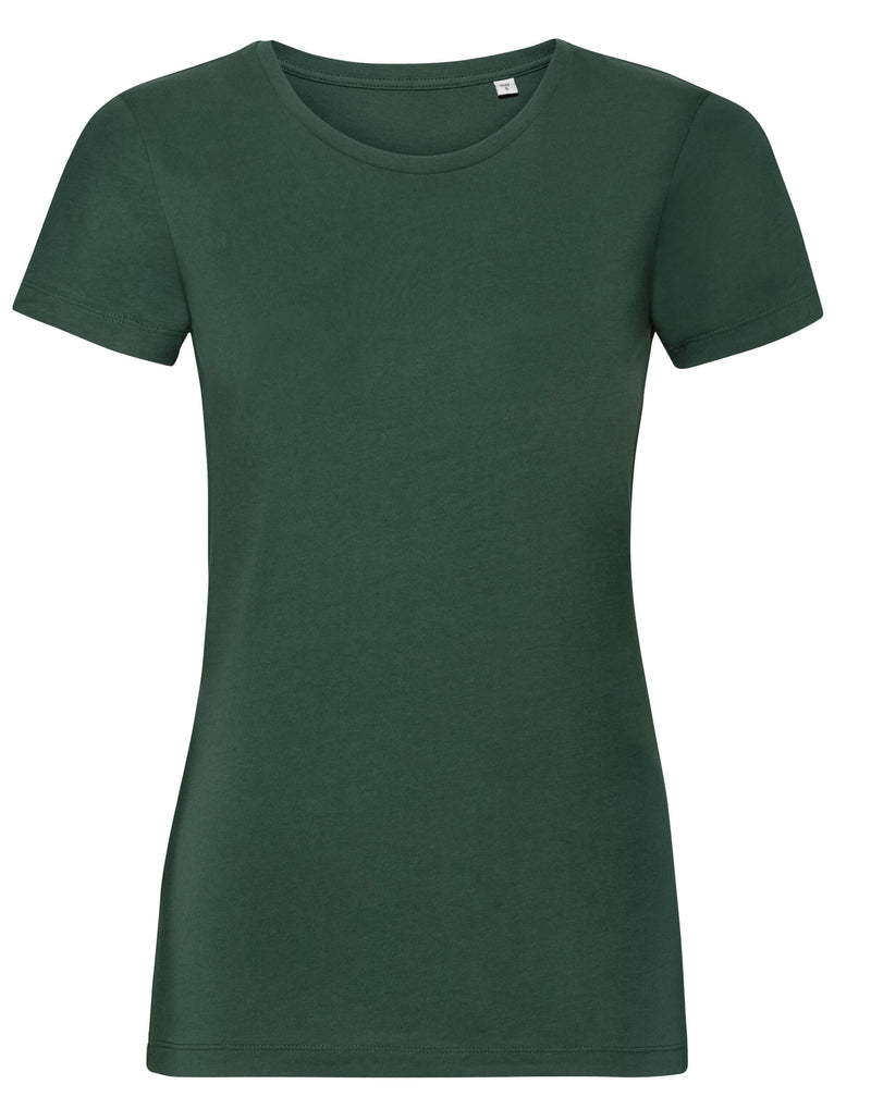 Russell Pure Organic Ladies' T - Bottle Green