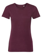 Russell Pure Organic Ladies' T - Burgundy
