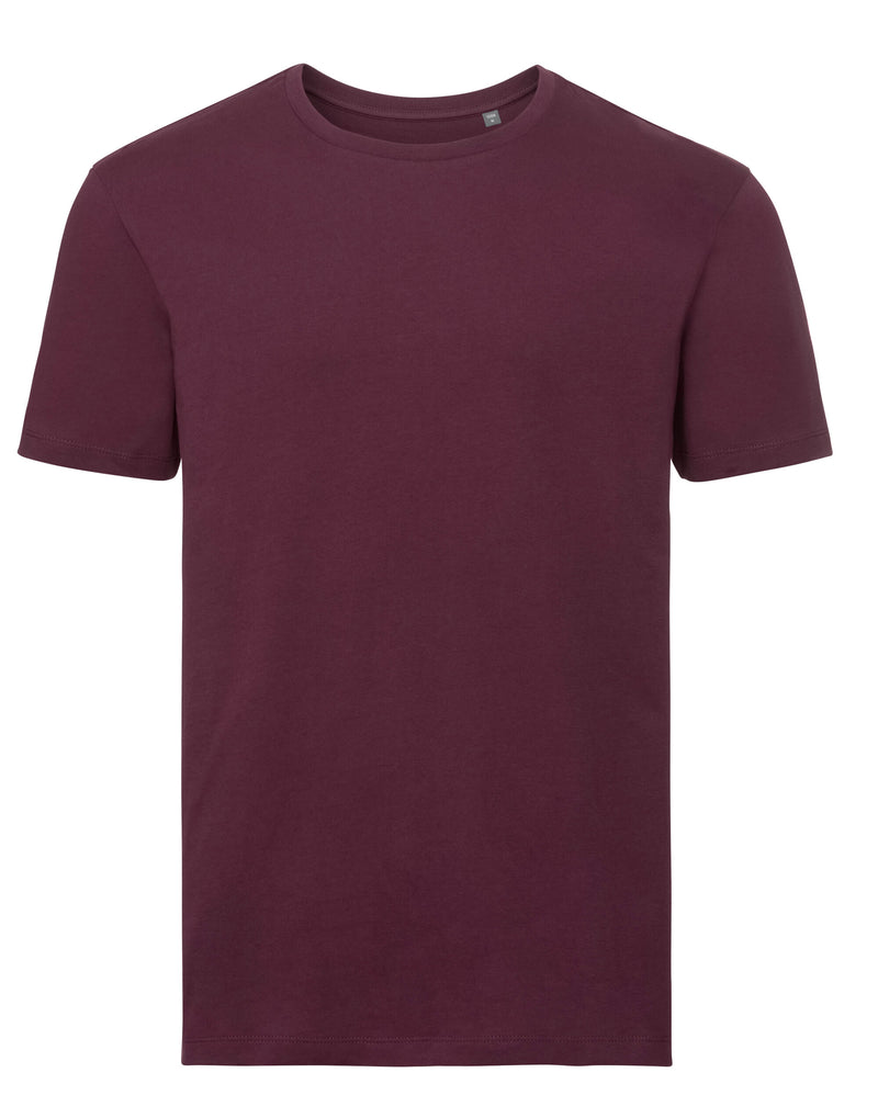 Russell Pure Organic Men'S T - Burgundy