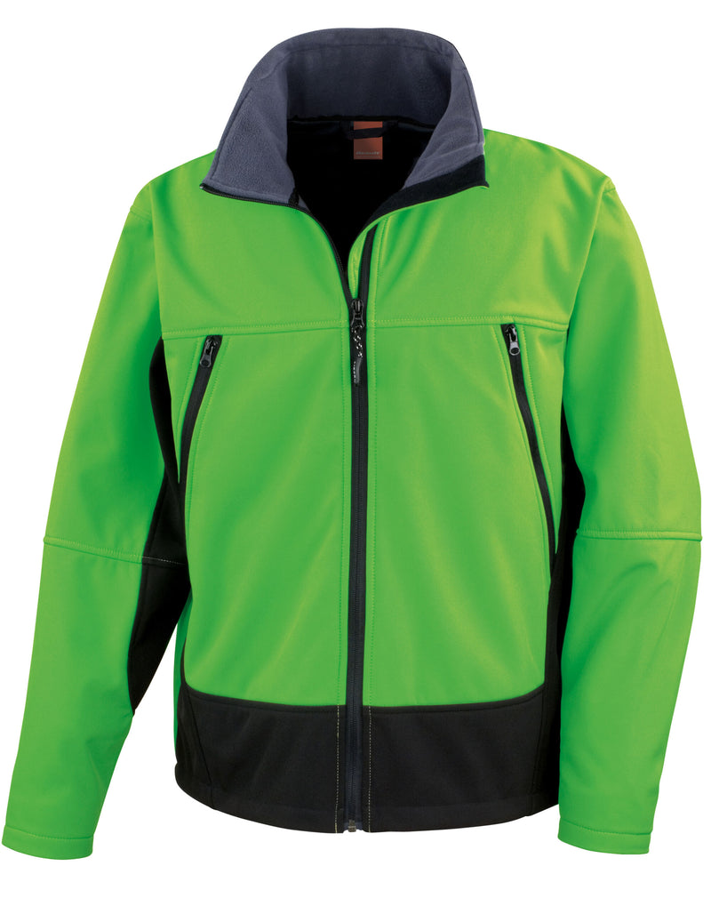 Result Activity Softshell Jacket - Vivid Green/Black