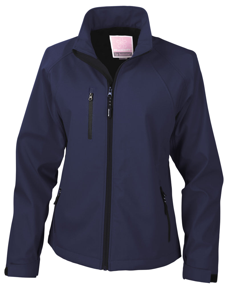 Result Women'S Base Layer Softshell Jacket - Navy