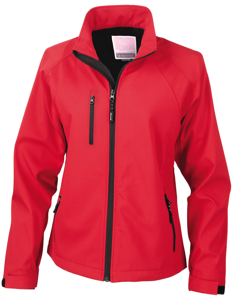 Result Women'S Base Layer Softshell Jacket - Red