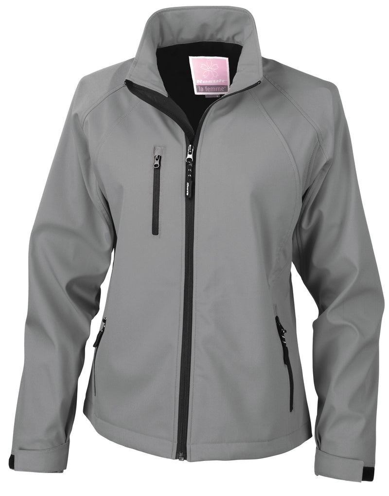 Result Women'S Base Layer Softshell Jacket - Silver Grey