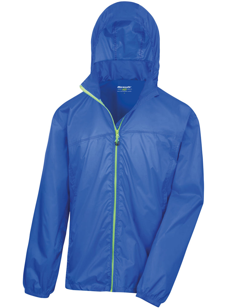 Result Urban Outdoor Wear Hdi Quest Lightweight Stowable Jacket - Royal/Lime