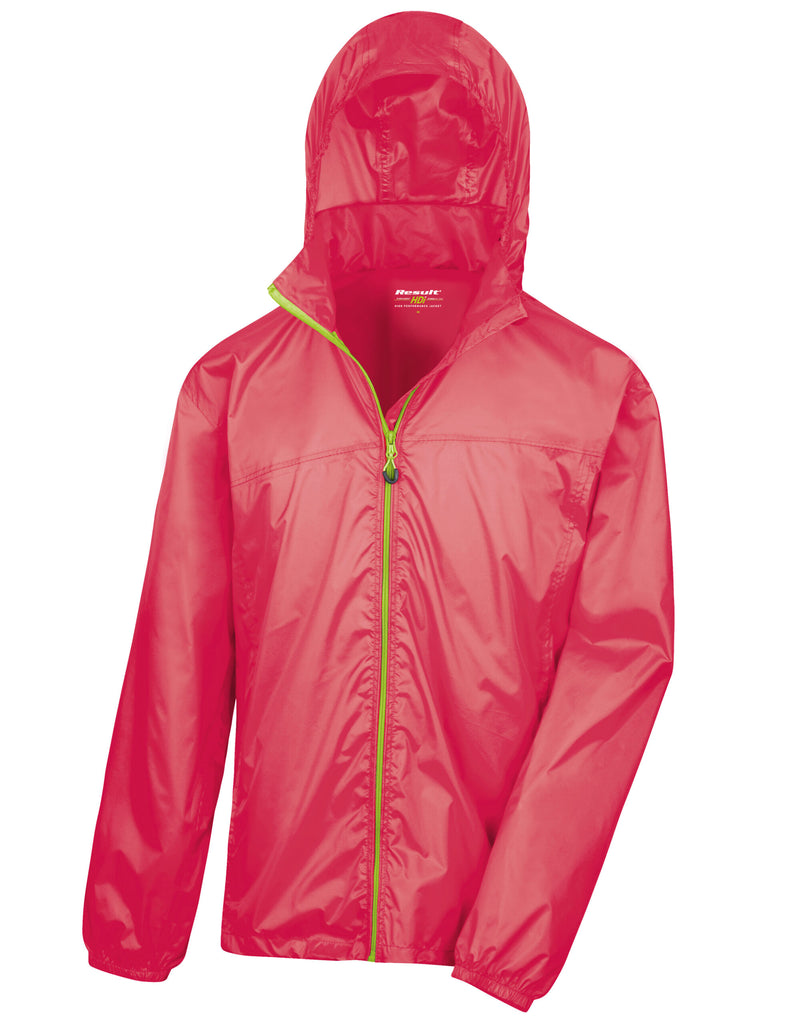 Result Urban Outdoor Wear Hdi Quest Lightweight Stowable Jacket - Raspberry/Lime