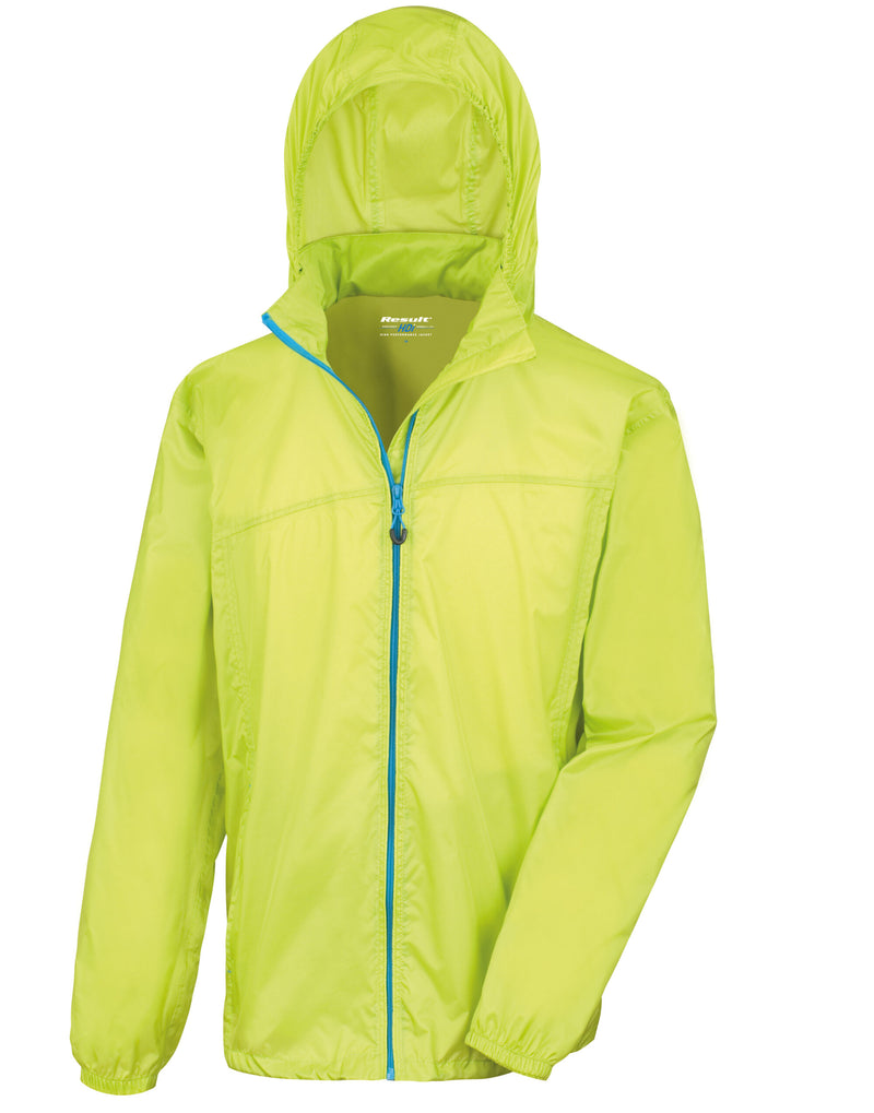 Result Urban Outdoor Wear Hdi Quest Lightweight Stowable Jacket - Lime/Royal