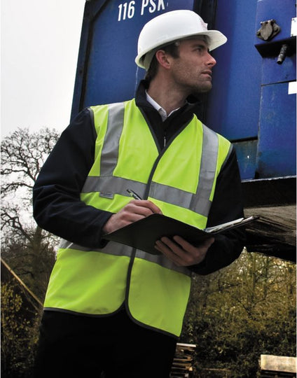 Result Safeguard Safety Hi-Vis Vest Using 3M - Hi-Vis Yellow
