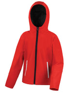 Result Core Junior Tx Performance Hooded Softshell - Red/Black