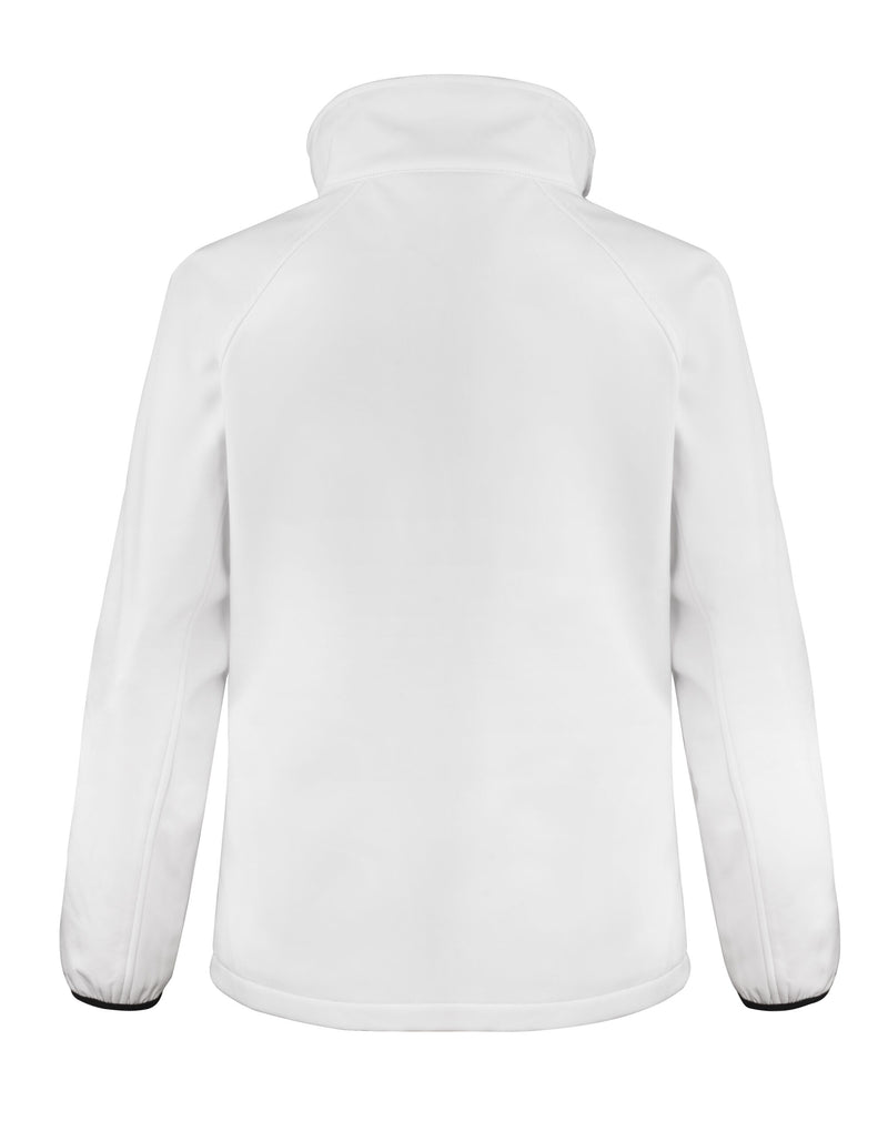 Result Core Ladies' Printable Softshell Jacket With Recycled Inner Fleece - White/Black