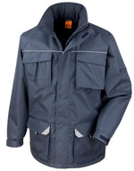 Work-Guard by Result Sabre Long Coat - Navy